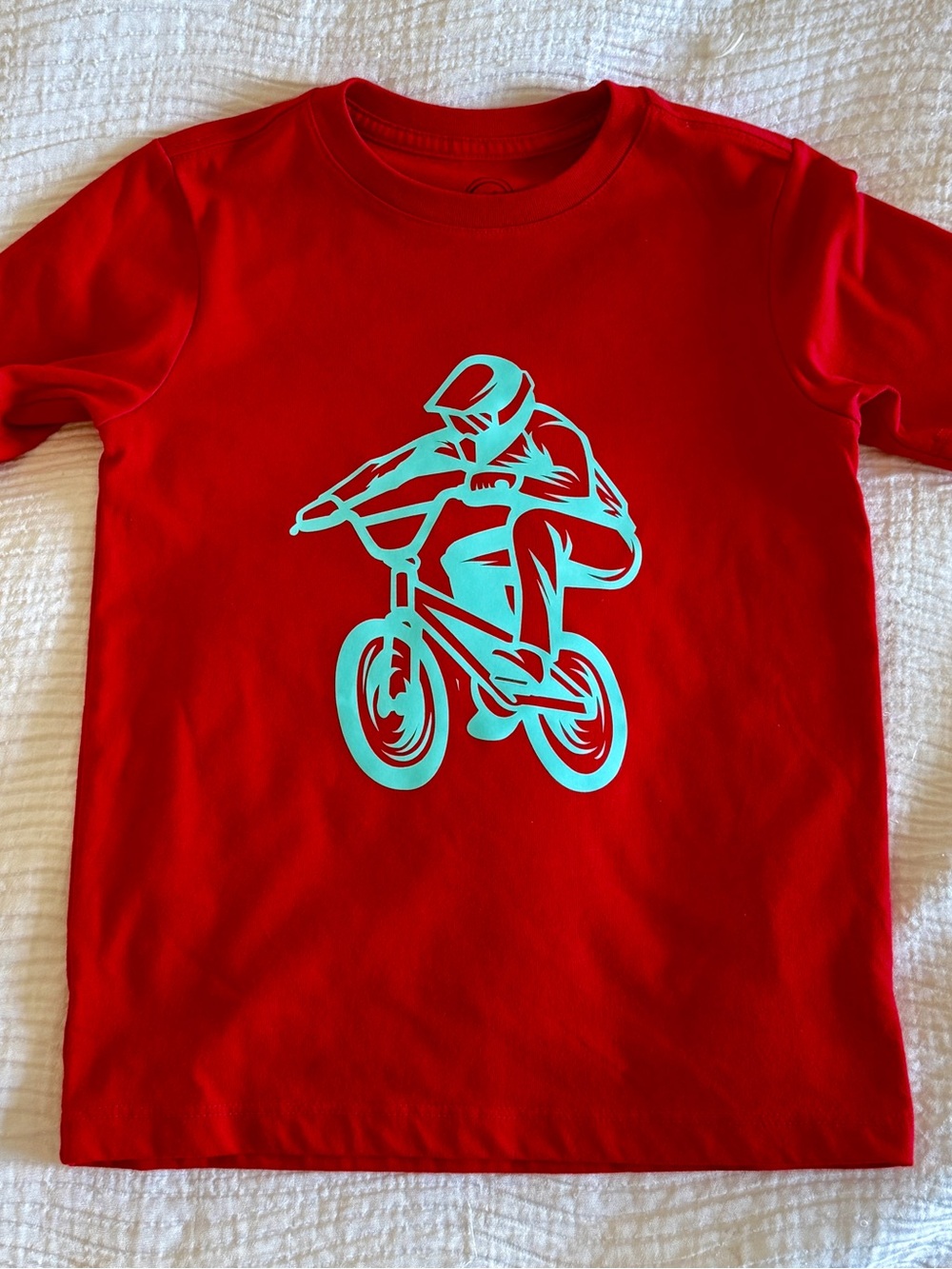 Youth BMX Rider Graphic Tee - Size XS (4-5)
